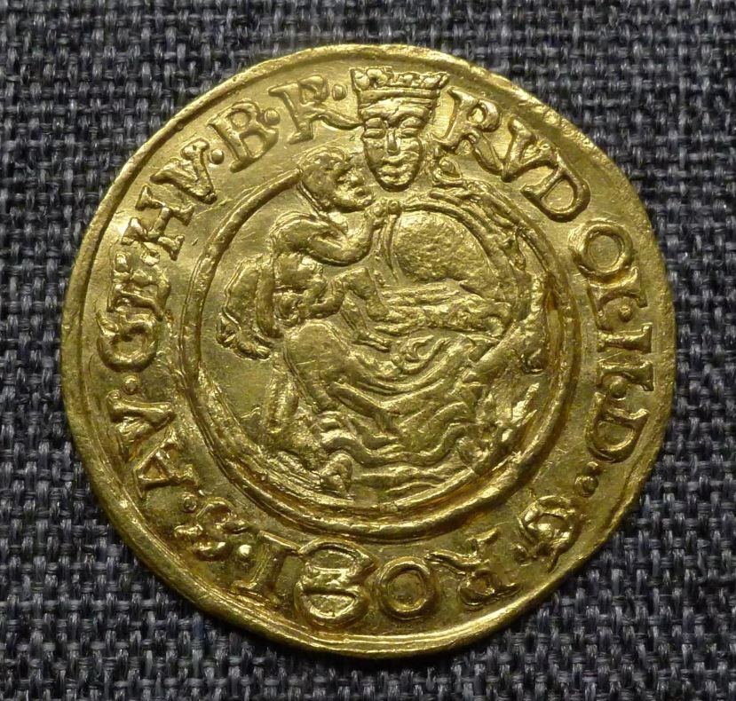 TEST Aukce - Zlatá mince Rudolfa II.